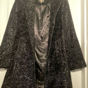 Gallery Black Textured Teddy Jacket